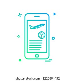 Mobile phone icon design vector