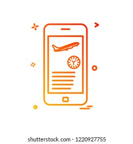 Mobile phone icon design vector