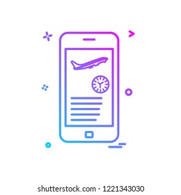 Mobile phone icon design vector