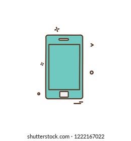 Mobile phone icon design vector