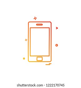 Mobile phone icon design vector