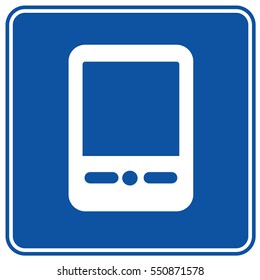 Mobile phone icon design,clean vector