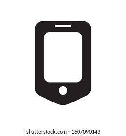 Mobile phone icon. Mobile device button. Logo design element
