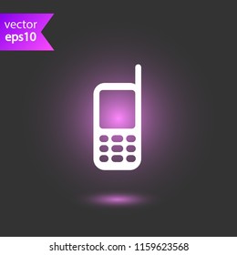 Mobile phone icon. EPS 10 flat symbol sign