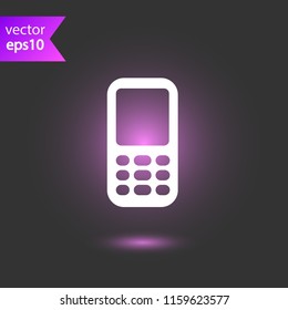 Mobile phone icon. EPS 10 flat symbol sign
