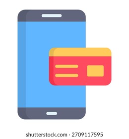 Icono de teléfono móvil Ilustración vectorial de diseño plano
