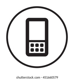 Mobile Phone  icon. Flat design.