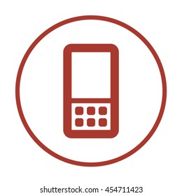 Mobile Phone  icon. Flat design.