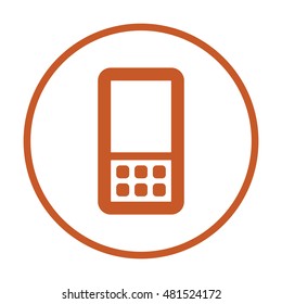 Mobile Phone  icon. Flat design.