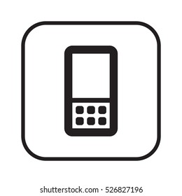 Mobile Phone  icon. Flat design.