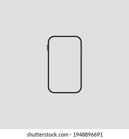 Mobile phone icon flat icon. Simple style device symbol. Logo design element. T-shirt printing. Vector for sticker.