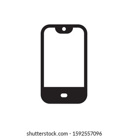 mobile phone icon, glyph style