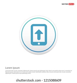 Mobile phone icon Hexa White Background icon template - Free vector icon