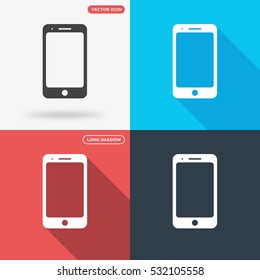 Mobile phone icon illustration isolated vector sign symbol