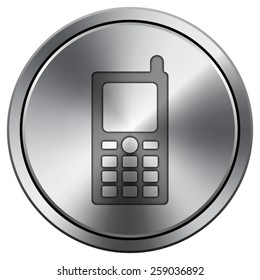 Mobile phone icon. Internet button on white background. EPS10 Vector. 