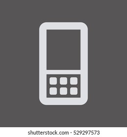 Mobile  Phone  icon,  isolated. Flat  design.