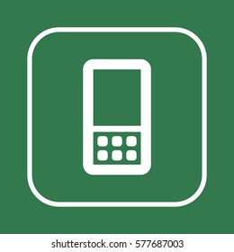 Mobile  Phone  icon,  isolated. Flat  design.