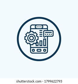 Mobile phone icon isolated on white background. Mobile phone icon in trendy design style. Mobile phone vector icon modern and simple flat symbol for web site, mobile, logo, app,