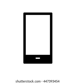 Mobile phone icon isolated on white background. Vector art.