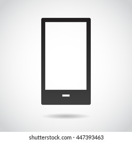 Mobile phone icon isolated on white background. Vector art.