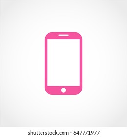 mobile phone Icon Isolated on White Background