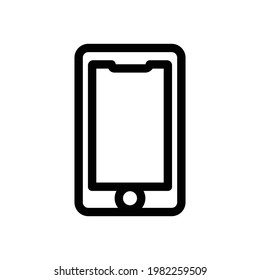 Mobile Phone Icon, Line Vector graphics