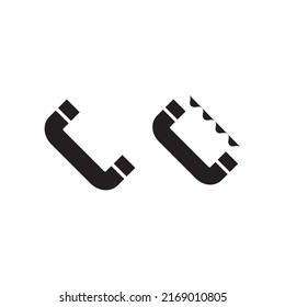 Handy-Symbol oder Logo, Vektorgrafik eines einzelnen Symbols - hochwertiges, schwarzes Vektorsymbol