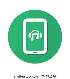 Mobile phone icon music