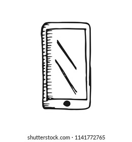 mobile phone icon. object is isolated on white background.