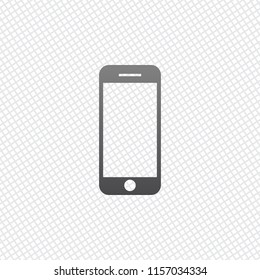 mobile phone icon. On grid background