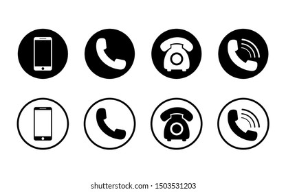 Mobile Phone Icon On Isolated Background Stock Vector Royalty Free