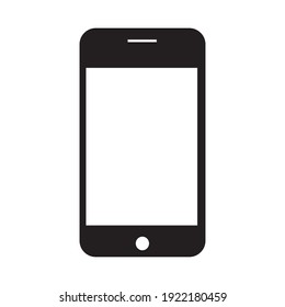mobile phone icon on white background vector.