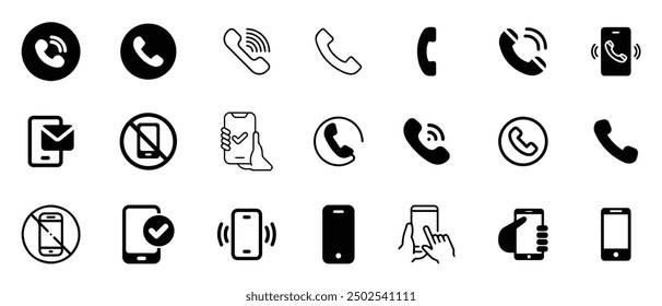 Illustrator für Handysymbolpakete 