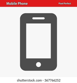 Mobile Phone Icon. Professional, pixel perfect icons optimized for both large and small resolutions. EPS 8 format.