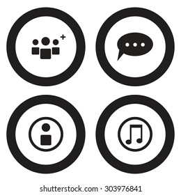 Mobile phone icon set