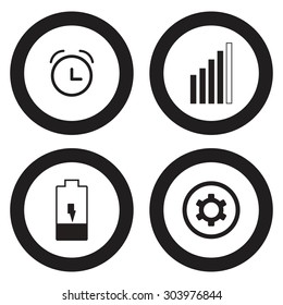 Mobile phone icon set