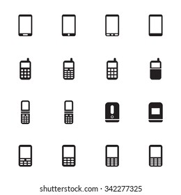 mobile phone icon set