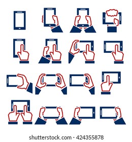 mobile phone icon set