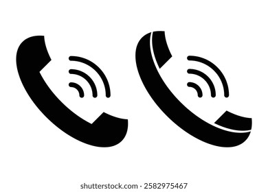 Mobile phone icon set. for mobile concept and web design. Telephone icon. Contact us. Telephone, communication in flat style. Vector illustration. Phone icon set. Telephone symbol, call. Design eps 10