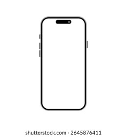 Mobile phone icon set. for mobile concept and web design with black and white screen vector illustration.