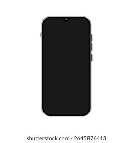 Conjunto de ícones do telefone celular. para conceito móvel e web design com ilustração vetorial de tela preta e branca.