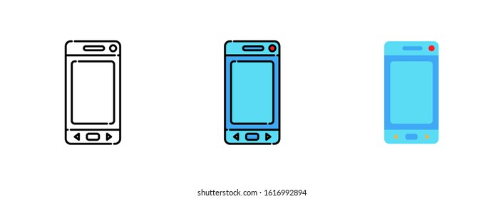 Mobile phone icon set isolated on white background for web design ,travel concept