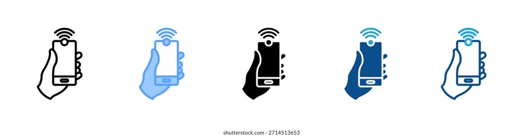 Conjunto de iconos de teléfono móvil colección de estilo múltiple