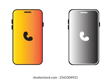 Mobile phone Icon set. Smart Phone, 3D Mobile Phone Concept, and Design. vector illustration.