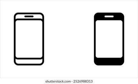 Mobile phone icon set. telephone symbol vector illustration on white background