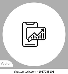 vector de signo de icono de teléfono móvil. Símbolo, ilustración de logotipo para web y móvil.