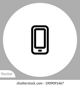 Mobile phone icon sign vector,Symbol, logo illustration for web and mobile