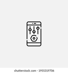 Mobile phone icon sign vector,Symbol, logo illustration for web and mobile