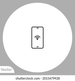 Mobile phone icon sign vector,Symbol, logo illustration for web and mobile