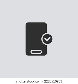 Mobile phone icon sign vector,Symbol, logo illustration for web and moil